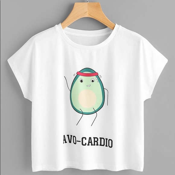 Avo cardio 🥑 avocado pajamas pj set shorts top - Picture 4 of 5